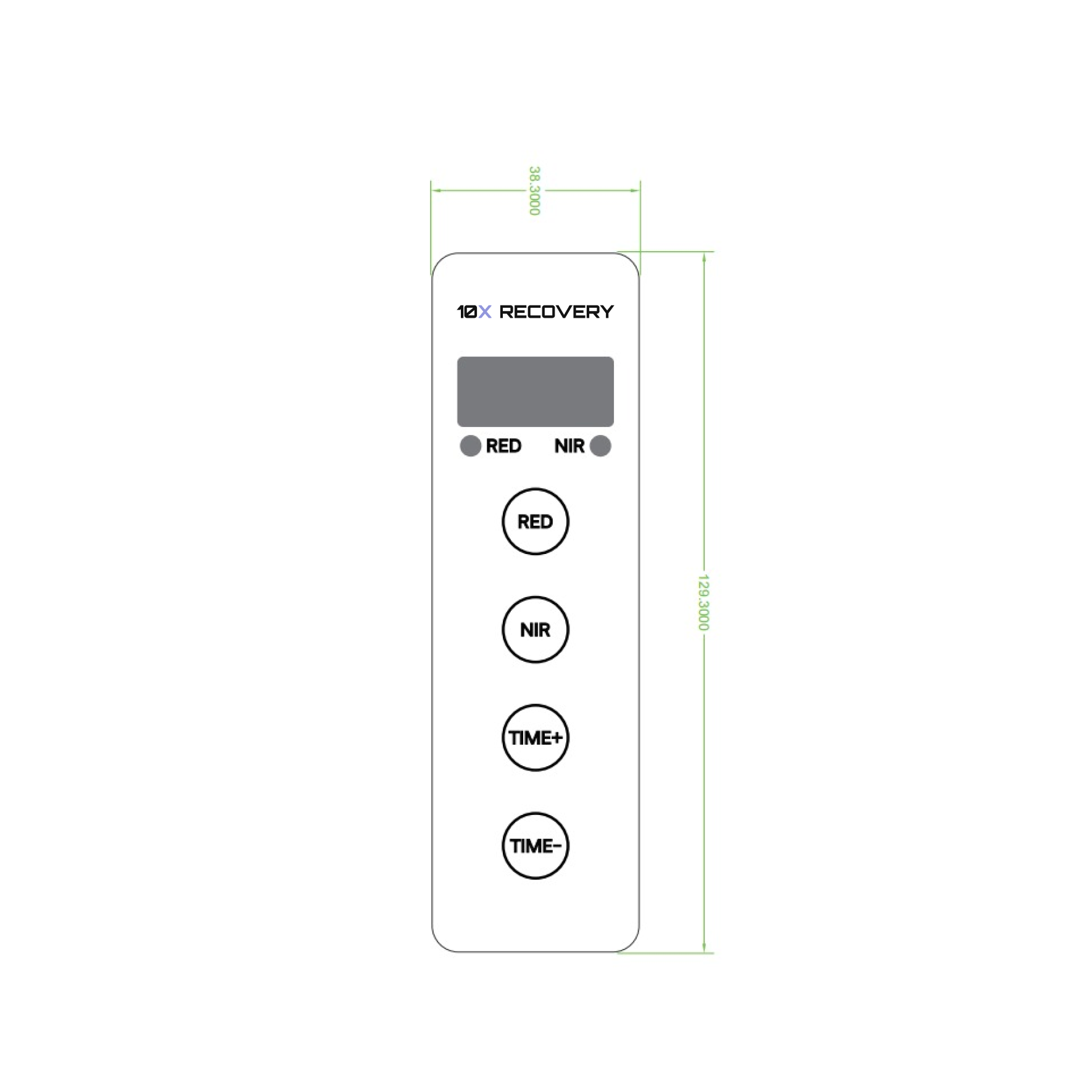 10X Max - Red Light Panel